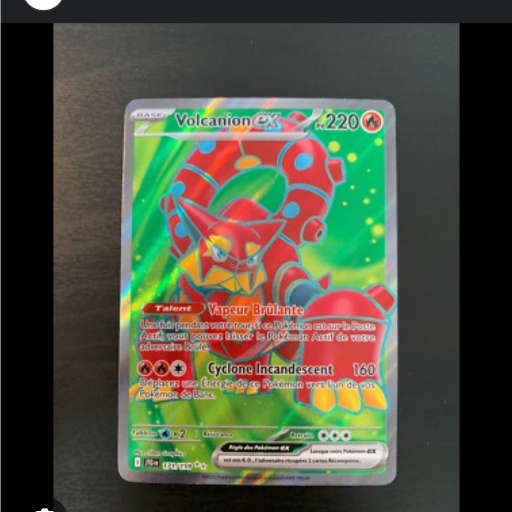 Volcanion EX Pokémon Card